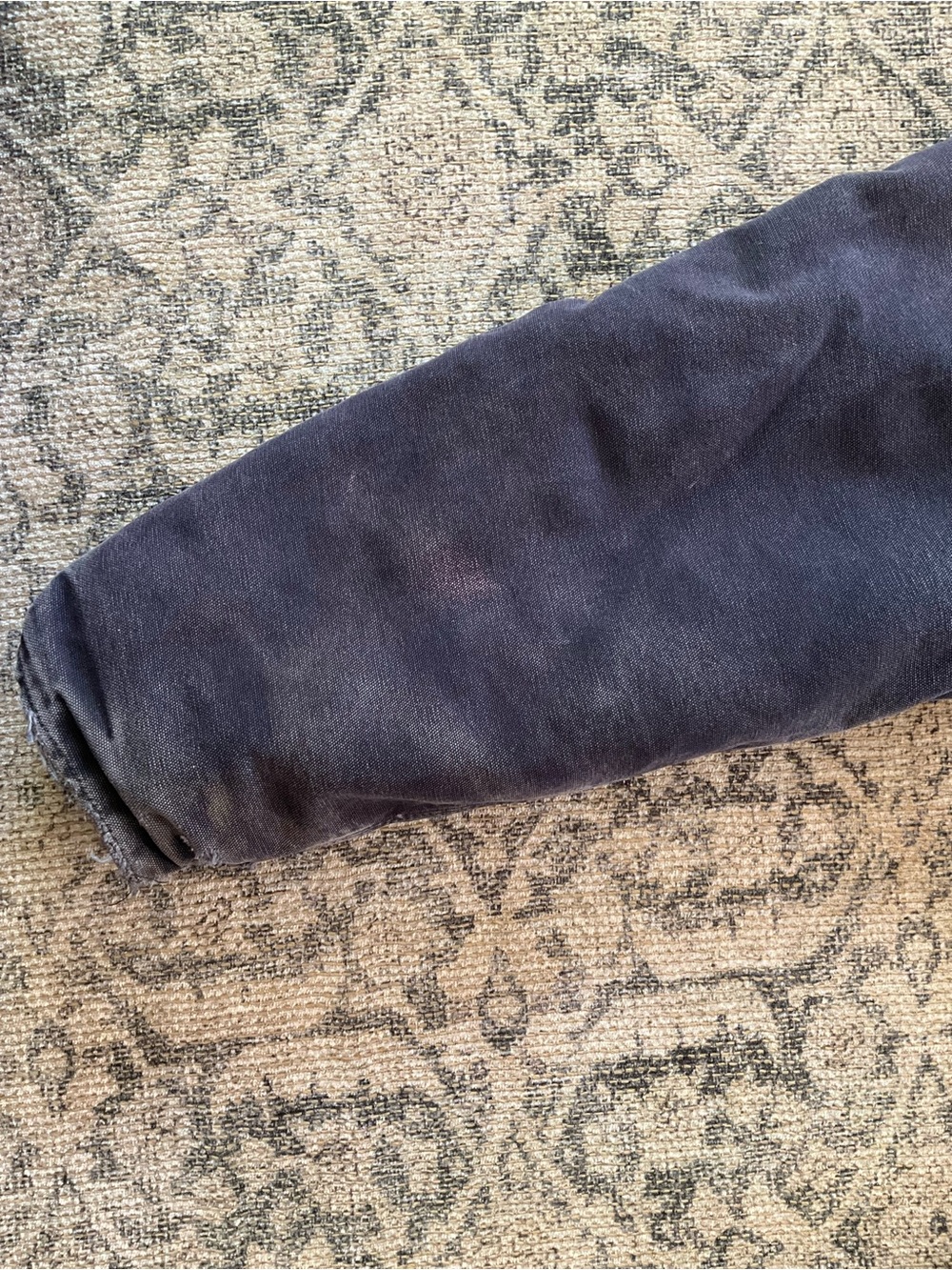 Vintage Carhartt Distressed Chore Jacket Navy Blue Mens Size L C26 MDT - Picture 13 of 16